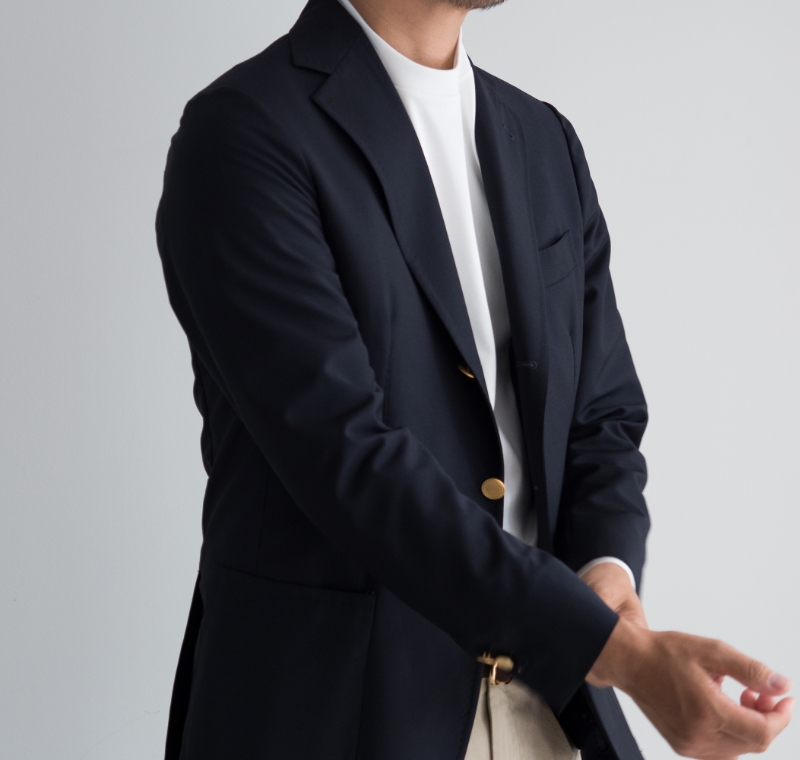 Lequal SUVIN COTTON Crew Neck Cut & Sewn Collection for Jacket Image