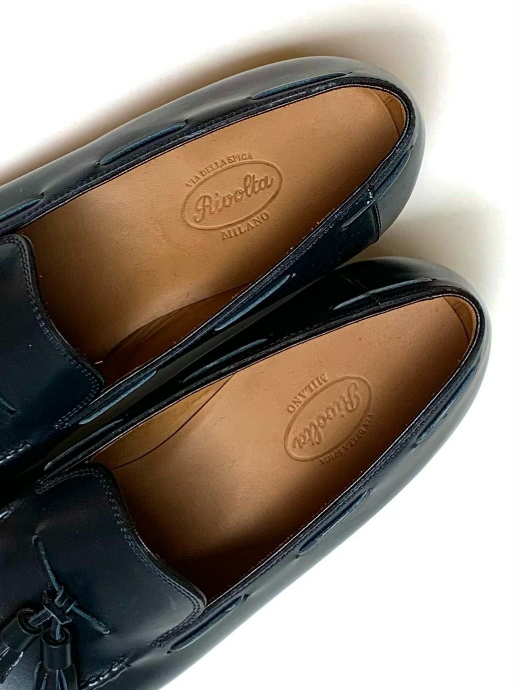 週末値下げ BARBANERA バルバネーラ タッセルローファー UK7 Rivoltaリヴォルタ タッセルローファー NAVY | ITAL STYLE WEAR