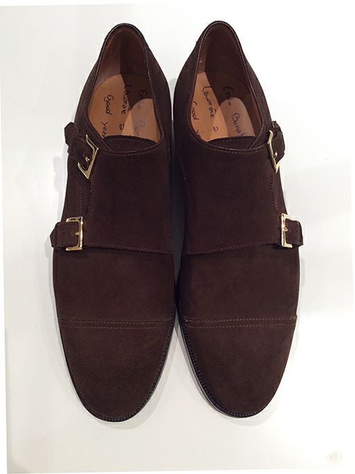 Enzo Bonafe エンツォボナフェ　ダブルモンク　　5½ ブラウン Enzo Bonafeエンツォ ボナフェ ダブルモンクシューズ BROWN | ITAL