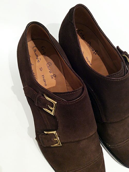 Enzo Bonafeエンツォ ボナフェ ダブルモンクシューズ BROWN | ITAL