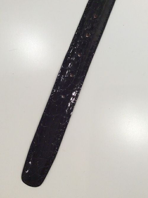 Saddler'sサドラーズ リアルクロコダイル レザーベルト BLACK | ITAL