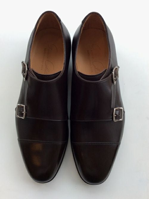 Enzo Bonafeエンツォ ボナフェ ダブルモンクシューズ BROWN | ITAL