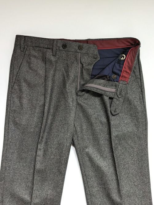 GERMANO ジェルマーノ ウールチェックパンツ GRAY.C | ITAL STYLE WEAR