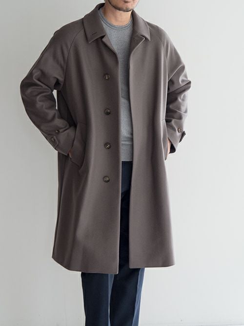 【新品タグ付き】Hevo AMASTUOLA ステンカラーコート カーキ 48 HEVO（イーヴォ） ロングコート AMASTUOLA C725 アマストゥーラ メンズ