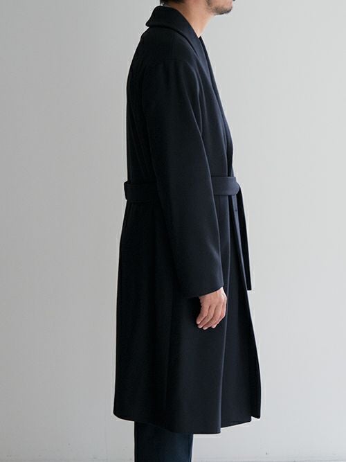 Hevoイーヴォ ショールカラーコート BITETTO NAVY | ITAL STYLE WEAR