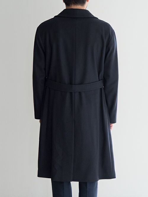 Hevoイーヴォ ショールカラーコート BITETTO NAVY | ITAL STYLE WEAR