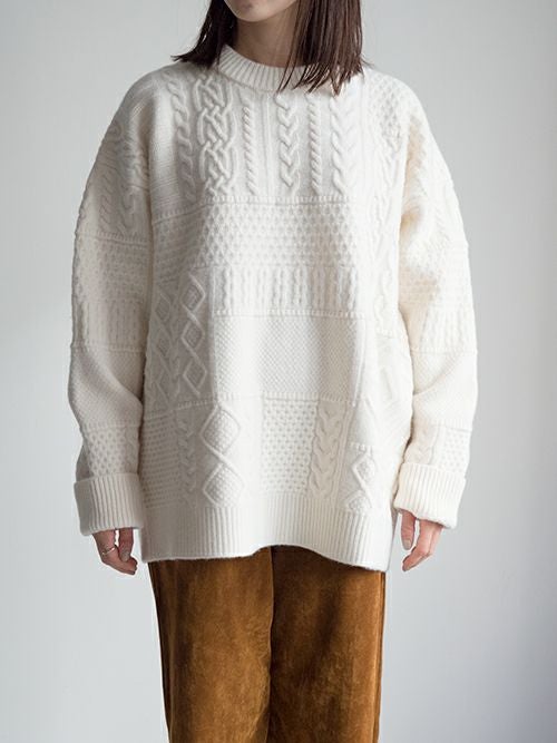 OUTLET】 【SALE】roberto collinaロベルトコリーナ ケーブルニット OUTLET】 【SALE】roberto collinaロベルトコリーナ ケーブルニット