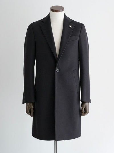 LARDINI ラルディーニ チェスターコート NAVY | ITAL STYLE WEAR