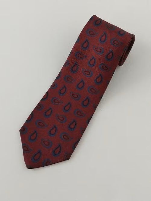 LUIGI BORRELLI ネクタイ ボルドー系 LUIGI BORRELLIルイジボレッリ ネクタイ | ITAL STYLE WEAR