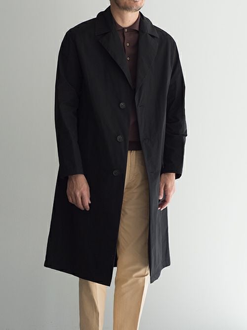 新品 Hevo ステンカラーコート ブラック Hevo イーヴォ ステンカラーコート AMASTUOLA 【全2色】 | ITAL STYLE