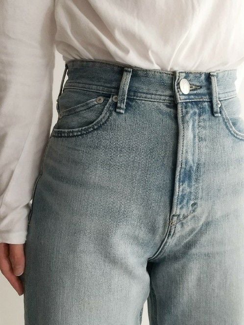YANUK ヤヌーク パンツ LEA ボーイズストレート TVS(BLUE) | ITAL