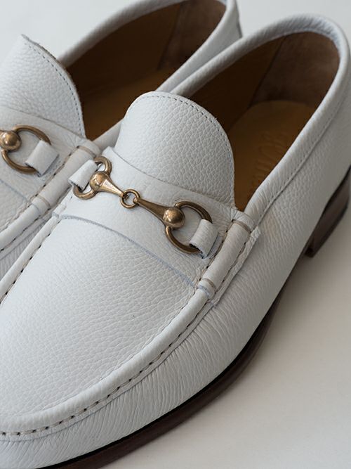 IL Mocassinoイルモカシーノ ビットローファー WHITE | ITAL STYLE WEAR