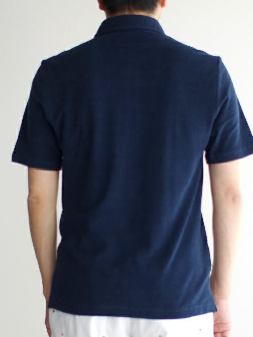 GUY ROVERギローバー パイルポロシャツ NAVY | ITAL STYLE WEAR