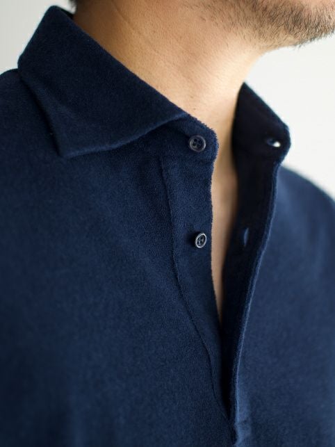 GUY ROVERギローバー パイルポロシャツ NAVY | ITAL STYLE WEAR