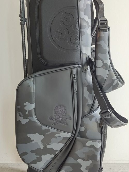 OUTLET】【SALE】G/FOREジーフォア カモフラージュ柄ゴルフバッグBLACK