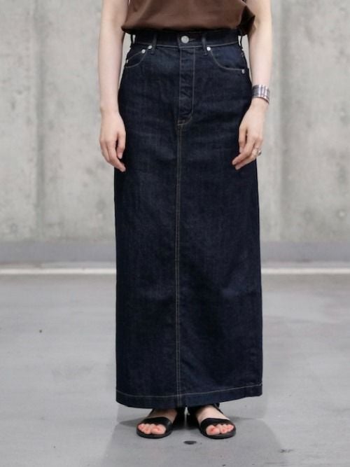 美品✨　yanuk Iラインデニムスカート　Sサイズ　OWI(NAVY) YANUKヤヌーク デニムスカート OWI(NAVY) | ITAL STYLE WEAR