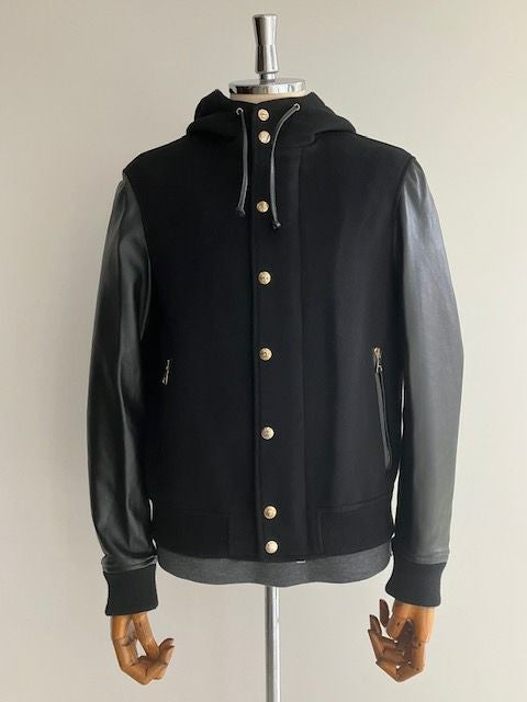 EMMETIエンメティ フーディブルゾン URBINO NAPPA BLACK | ITAL STYLE WEAR