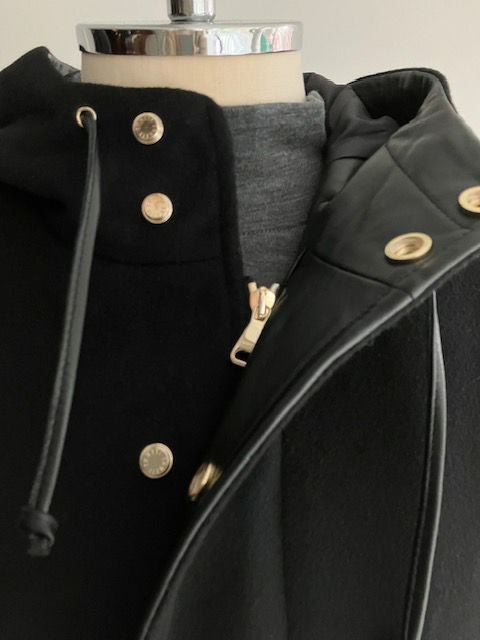 emmeti コート EMMETIエンメティ フーディブルゾン URBINO NAPPA BLACK | ITAL STYLE WEAR