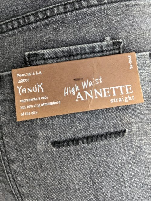 OUTLET】 在庫一掃 40%OFF【SALE】 YANUKヤヌーク パンツ ANNETTE ハイ