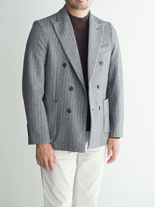 美品10%off✨チルコロ1901 コットンダブルジャケット 44 グレー OUTLET】【SALE】CIRCOLO 1901 チルコロ 1901 ダブルジャケット GRAY.S