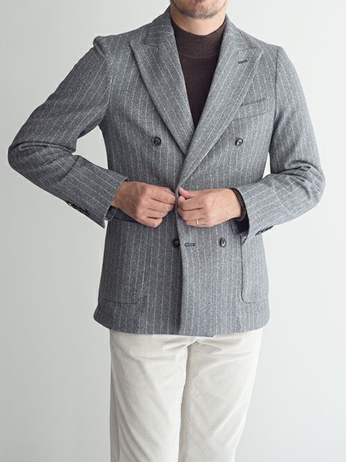 OUTLET】【SALE】CIRCOLO 1901 チルコロ 1901 ダブルジャケット GRAY.S