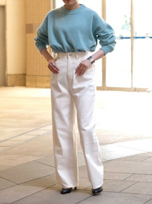 SALE】YANUK ヤヌーク ホワイトデニムパンツ JOAN AWH(WHITE)57134228