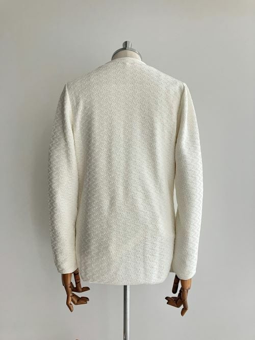 LARDINI ラルディーニ カーディガン Sサイズ ホワイトニット コットン OUTLET】【SALE】LARDINIラルディーニ ニットカーディガン OFFWHITE