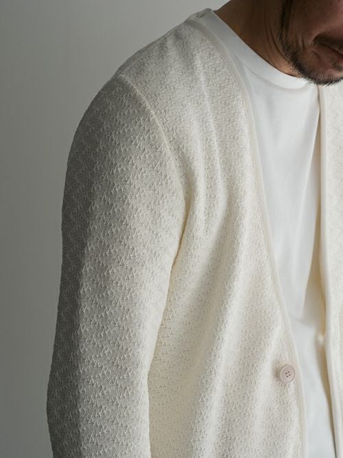 LARDINI ラルディーニ カーディガン Sサイズ ホワイトニット コットン OUTLET】【SALE】LARDINIラルディーニ ニットカーディガン OFFWHITE