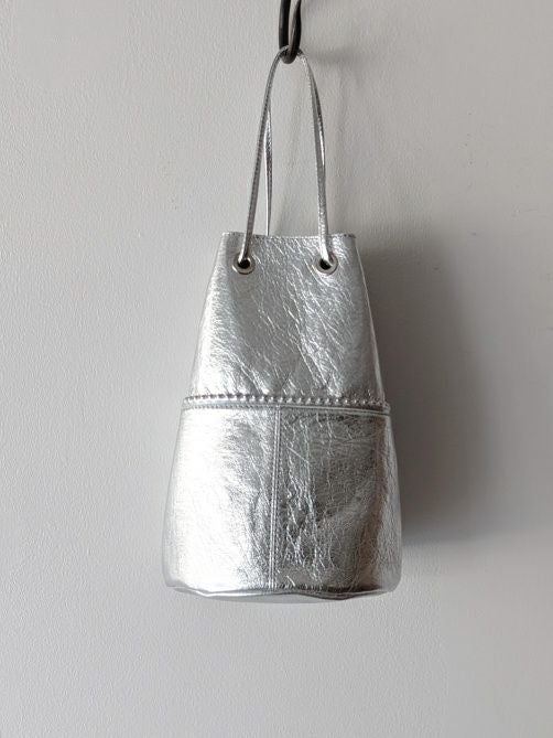 MARCO MASIマルコマージ 巾着ハンドバッグ SILVER | ITAL STYLE WEAR