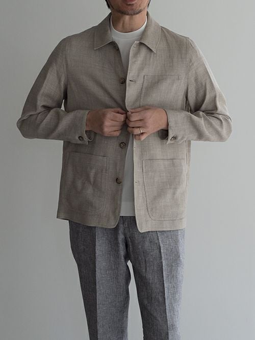 ALTEA コットンフランネルジャケット　サイズM OUTLET】 在庫一掃 40%OFF【SALE】ALTEA アルテア ウールリネン シャツ