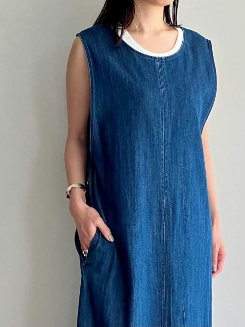 【限定品】YANUK/ドレスワンピース YANUKヤヌーク デニムワンピース IND(NAVY) | ITAL STYLE WEAR