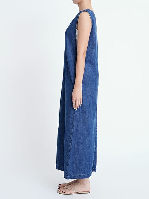 YANUKヤヌーク デニムワンピース IND(NAVY) | ITAL STYLE WEAR