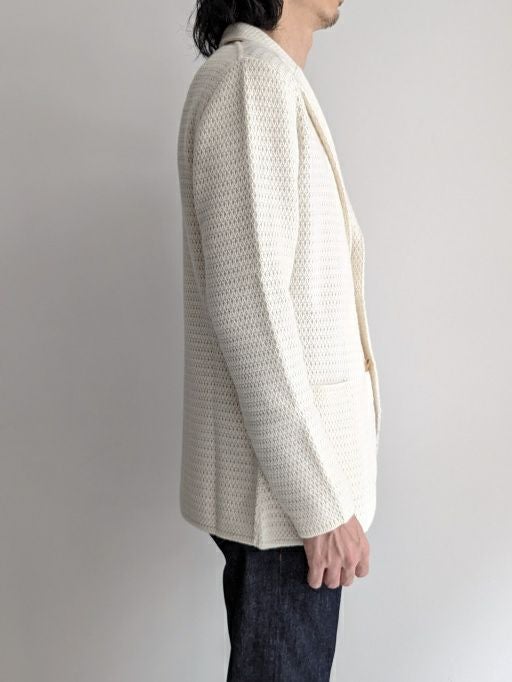 LARDINI ラルディーニ カシミヤニットジャケット WHITE | ITAL STYLE WEAR
