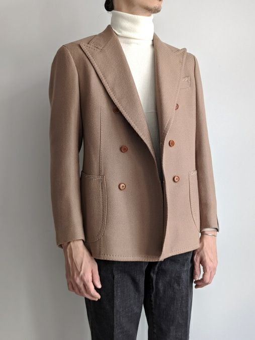 TITO ALLEGRETTO ティトアレグレット ダブルブレストジャケット BROWN