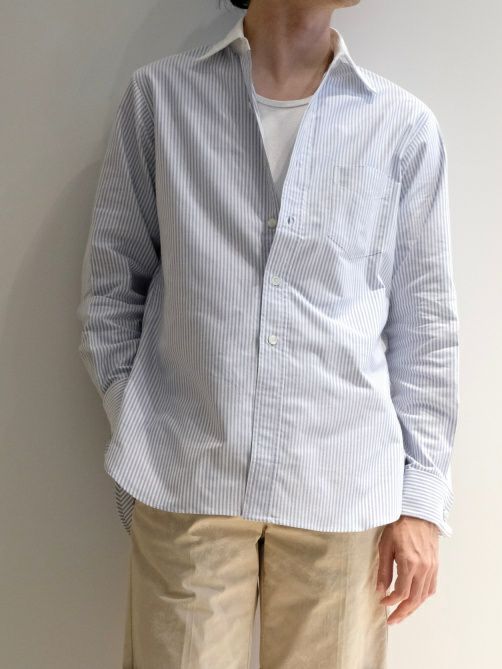 SALE】KENNETH FIELDケネスフィールド USAM MTM OFFICER SHIRTS BLUE.S