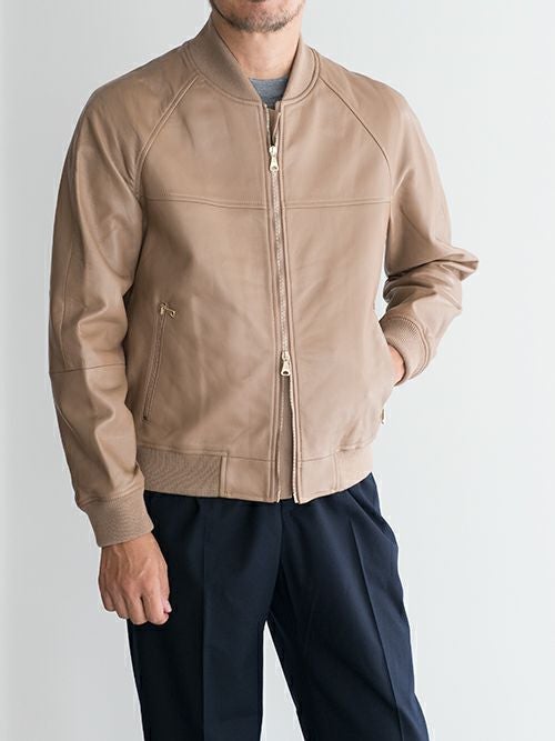 EMMETI エンメティ レザーブルゾン TAYLOR CAMEL | ITAL STYLE WEAR