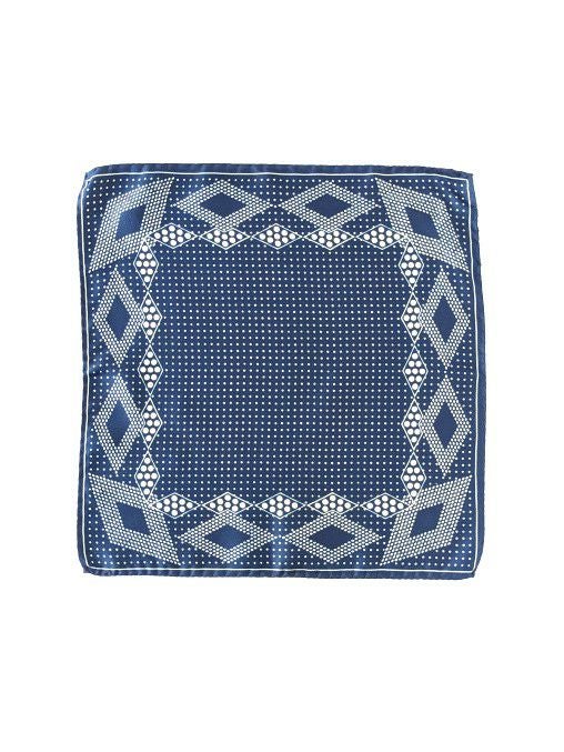 STEFANO CAUステファノカウ シルクチーフ BLUE | ITAL STYLE WEAR