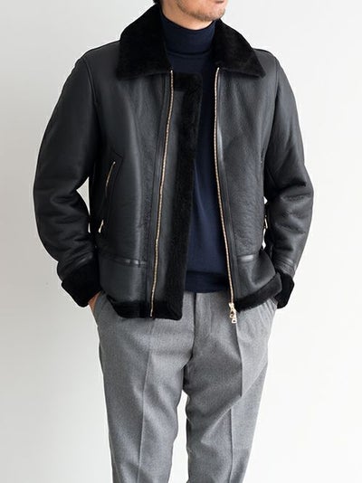 EMMETIエンメティ ムートンジャケット ORWEL BLACK | ITAL STYLE WEAR