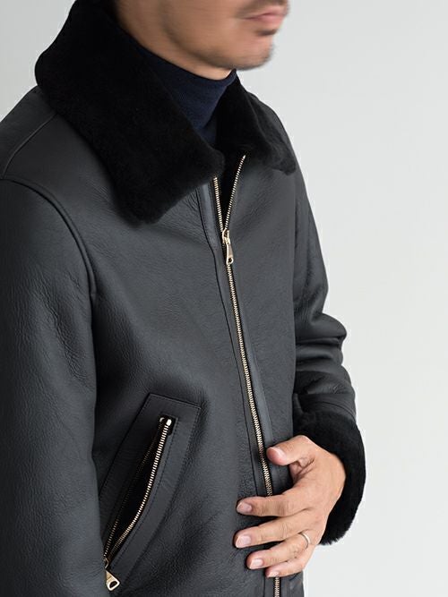 EMMETIエンメティ ムートンジャケット ORWEL BLACK | ITAL STYLE WEAR