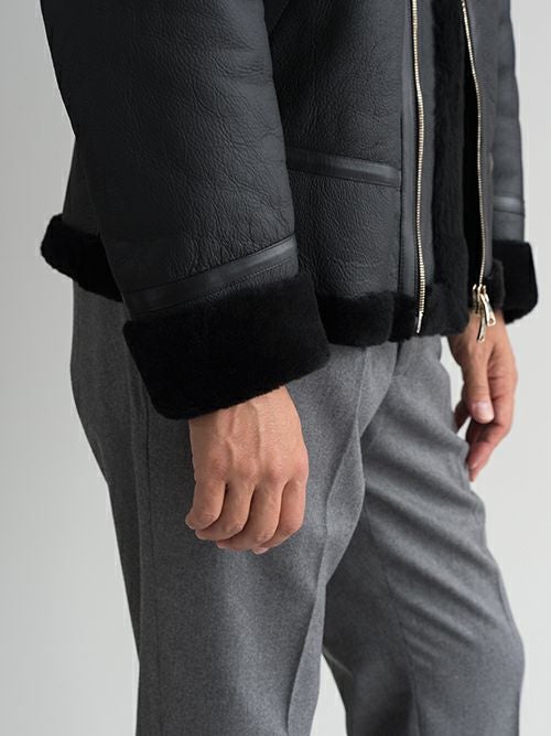 EMMETIエンメティ ムートンジャケット ORWEL BLACK | ITAL STYLE WEAR