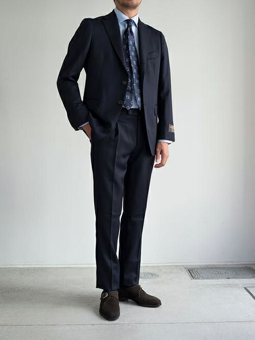 美品 Artigianaleアルティジャナーレ スーツ　CANONICO Artigianaleアルティジャナーレ スーツ CANONICO BLACK | ITAL STYLE WEAR
