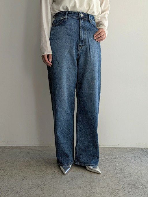 YANUK ヤヌーク デニムパンツ ルーズストレート JOAN SUB(BLUE) | ITAL