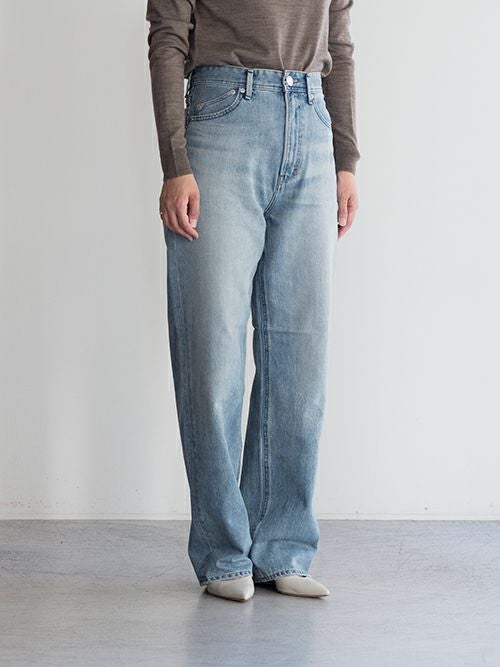 YANUKヤヌーク パンツ LEA ボーイズストレートTRICK DENIM TVS(BLUE