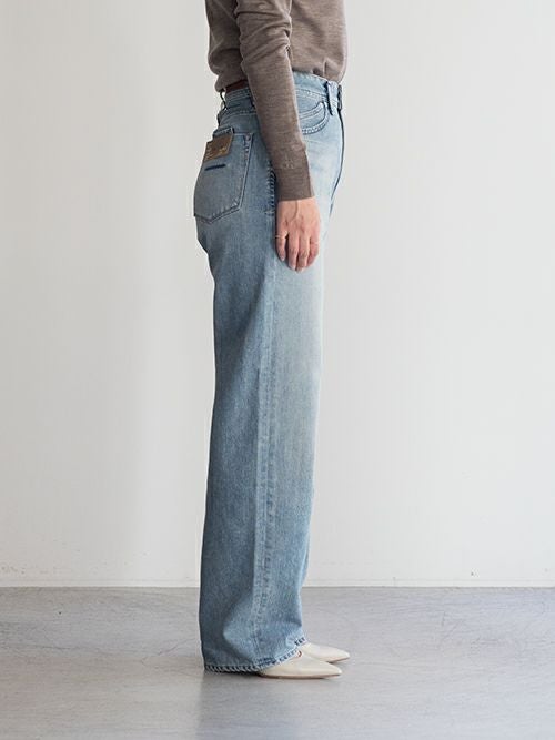 YANUKヤヌーク パンツ LEA ボーイズストレートTRICK DENIM TVS(BLUE
