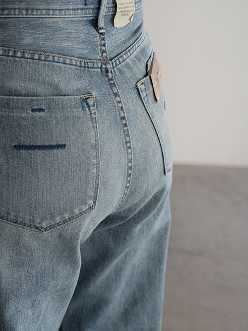 YANUKヤヌーク パンツ LEA ボーイズストレートTRICK DENIM TVS(BLUE YANUKヤヌーク パンツ LEA ボーイズストレートTRICK DENIM TVS(BLUE