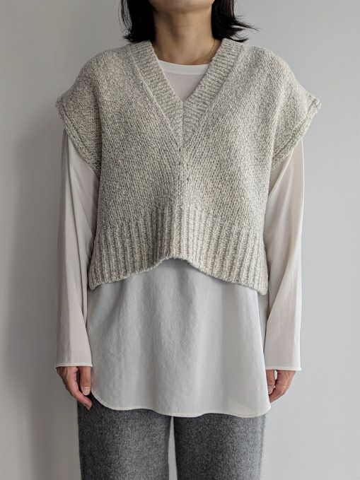 TICCAティッカ Vネックニットベスト OFFWHITE | ITAL STYLE WEAR TICCAティッカ Vネックニットベスト OFFWHITE | ITAL STYLE WEAR