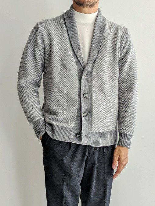 Cruciani クルチアーニ Vネックカーディガン GRAY | ITAL STYLE WEAR