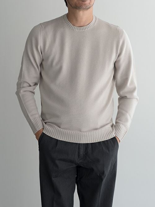 Drumohr ドルモア クルーネックニット BEIGE | ITAL STYLE WEAR