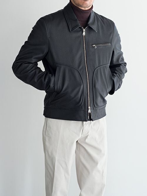 SALE】VALSTAR ヴァルスター レザージャケット 407A.IO57 BLACK | ITAL