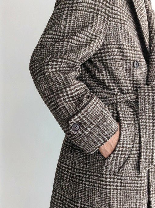 TITO ALLEGRETTO ティトアレグレット ダブルブレストコート BROWN.C